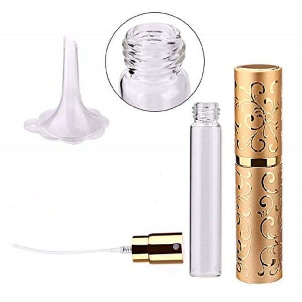 10ml Mini Portable Refillable Perfume Atomizer Travel Empty Spray Bottle Funnel 16