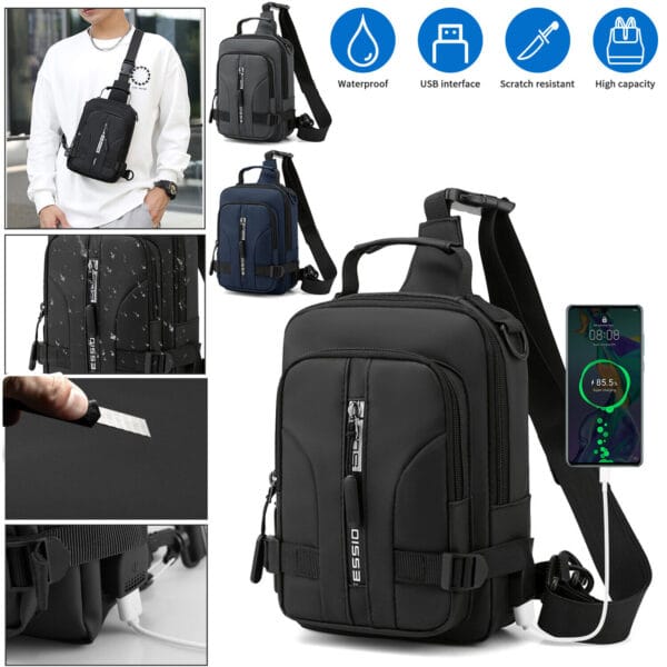 s-l1600-94.jpg Men's Sling Shoulder Bag Anti-theft Chest Messenger Crossbody Backpack USB Port