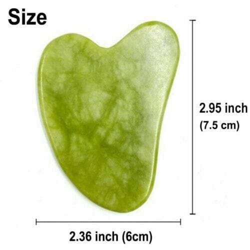 Jade Gua Sha Board Beauty Facial Roller Set Natural Face Neck Massager Tool 11