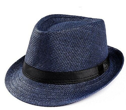Men Women Summer Straw Fedora Hat Trilby Cuban Sun Cap Panama Short Brim Floral 50