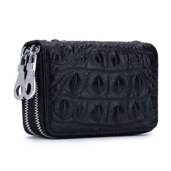 Double Zipper RFID Card Holder Leather Wallet Small Coin Purse for Women US FAST 6