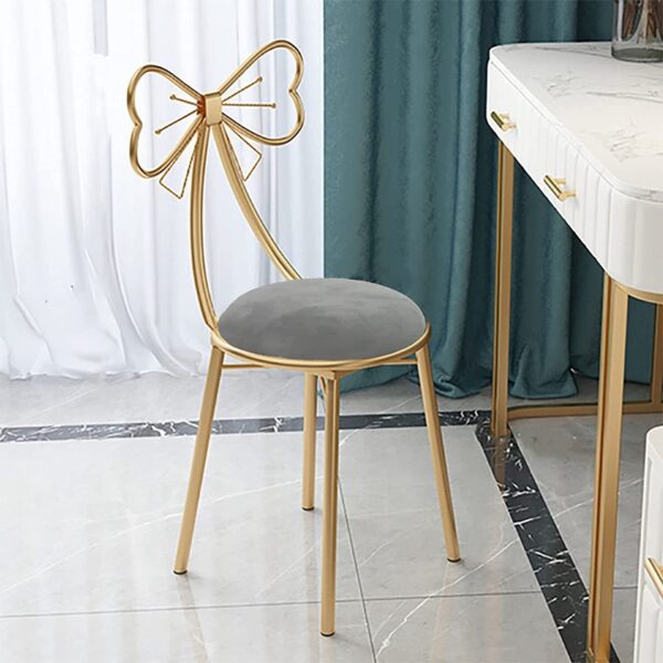 Modern Padded Vanity Stool Chair Bedroom Dressing Room Makeup Stool Accent 1