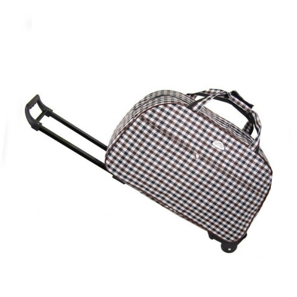 Duffle Bag 24" Rolling Wheeled Trolley Bag Tote Carry On Luggage Travel Suitcase 4