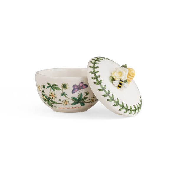 Portmeirion Botanic Garden Bouquet Bumble Bee Trinket Box, Dolomite, 4 Inches 1