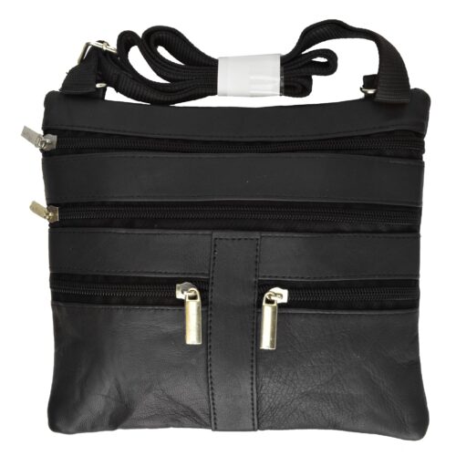 2-265.jpg Marshal Soft Leather Cross Body Bag Purse Shoulder Bag 5 Pocket Organizer..