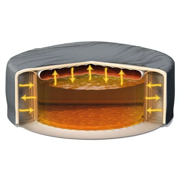 Intex PureSpa Plus Greystone Inflatable Hot Tub Square Jet Spa, 83 x 28" 4