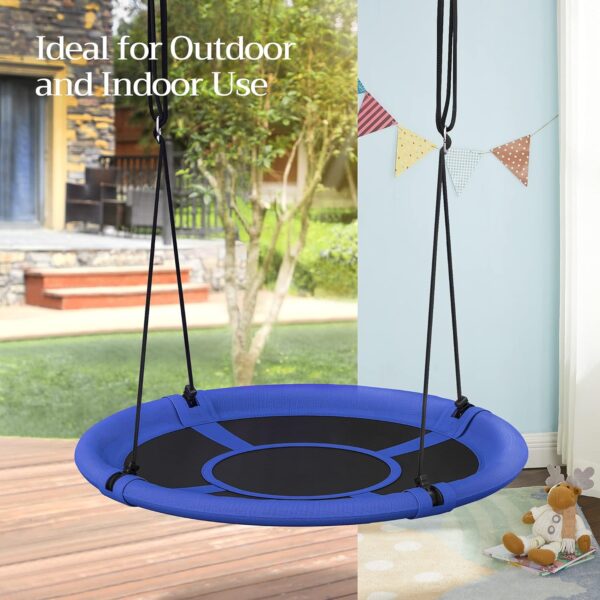 SONGMICS Saucer Tree Swing, 40 Inch, 700 lb Load, Includes Hanging Kit, Blue and Black UGSW001Q01 4