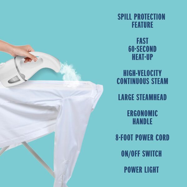Conair Handheld Travel Garment Steamer for Clothes, CompleteSteam 1100W, For Home, Office and Travel 4