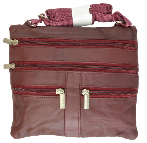 Marshal Soft Leather Cross Body Bag Purse Shoulder Bag 5 Pocket Organizer.. 7