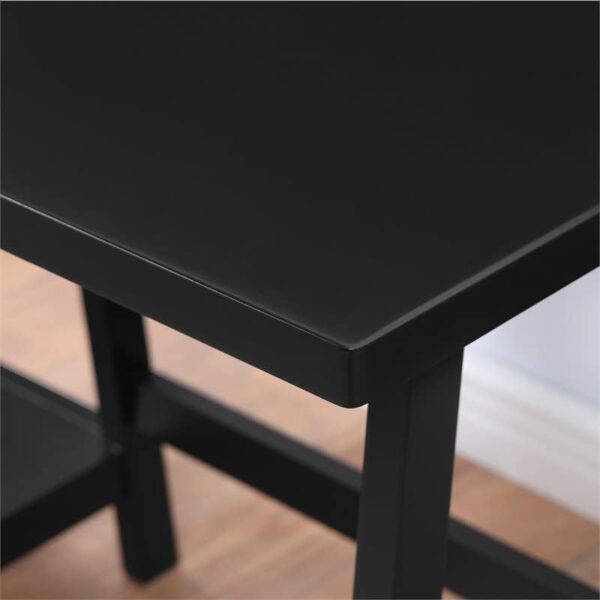 Roundhill Furniture Redina Desk, Black 4
