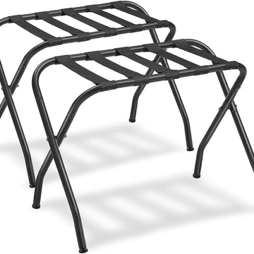 712RuGMrLBL._AC_SX679_ (1) SONGMICS Luggage Rack, Pack of 2, Luggage Racks for Guest Room, Suitcase Stand, Steel Frame, Foldable, for Bedroom, Black URLR64B-2