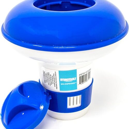 71TeKe6mMOL._AC_SX569_ HYDROTOOLS BY SWIMLINE 8715 Mini Chemical Dispenser For Spas and Personal Pools| Compatible With Bromine & Chlorine Supports 1’’ Tablets | Adjustable Control Ring For Customizable Flow Rate