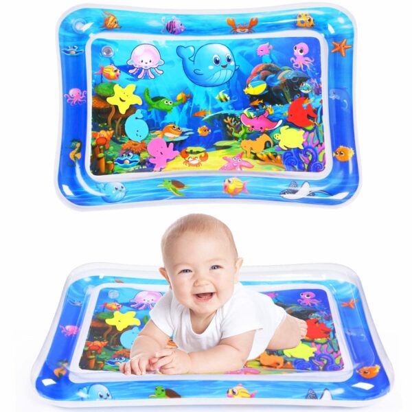 71ZYaxh4GVL._SL1500_ Tummy Time Water Mat Inflatable Baby Water Play mat for 3 6 9 Months Newborn Girl & Boy Early Activity Center