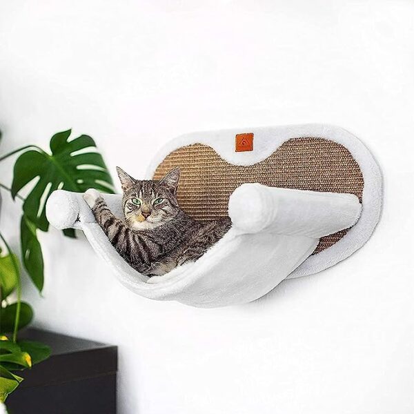 Pfotenolymp Hammock for Cats Stable with Wall Mounting for Cats up to 10 kg | Cat Hammock Complete Set | Cat Bed Lounger