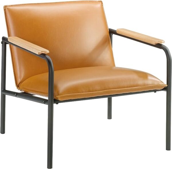 Sauder Boulevard Café Lounge Chair, Metal Camel finish 1