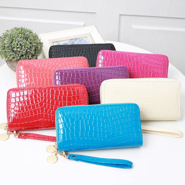9-20.jpg Large Womens Wallet Leather Clutch Card Holder Purse Phone Handbag Wristlet Bag