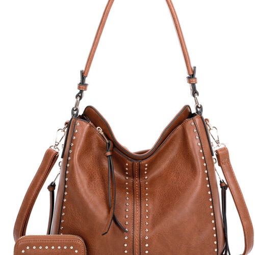 a1 Concealed Carry Hobo Crossbody Purse Leather Shoulder Bag Women Handbag Wallet