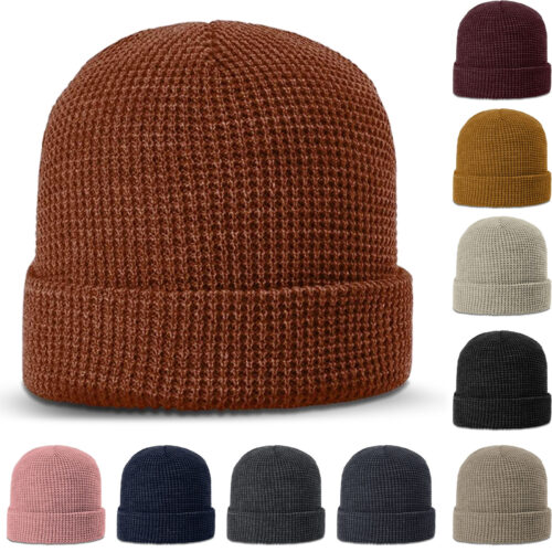 a1 RICHARDSON 146 Waffle Stitch Knitted Winter Beanie Hat