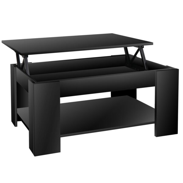 s-l1600 - 2023-10-28T080130.533 Lift Top Coffee Table w Hidden Compartment Storage Shelf Living Room Black