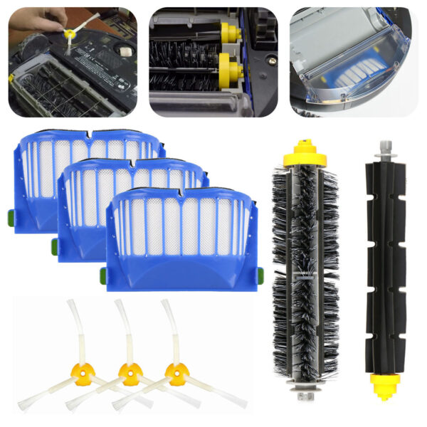 s-l1600 Replacement Parts Kit For iRobot Roomba 600 Series Vacuum Filter Brush Cleaner