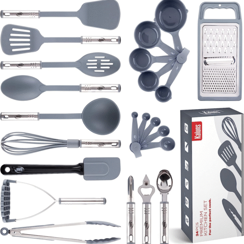 s-l1600 Kitchen Utensils Set Cooking Utensil Sets 35 Nylon and Stainless Steel Kitchen