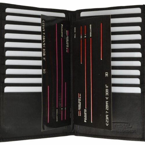 s-l1600 (58) Black Mens Genuine Leather Slim Multi Credit Card Holder Secretary Bifold Wallet