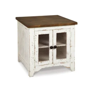 Signature Design by Ashley Casual Wystfield End Table White/Brown