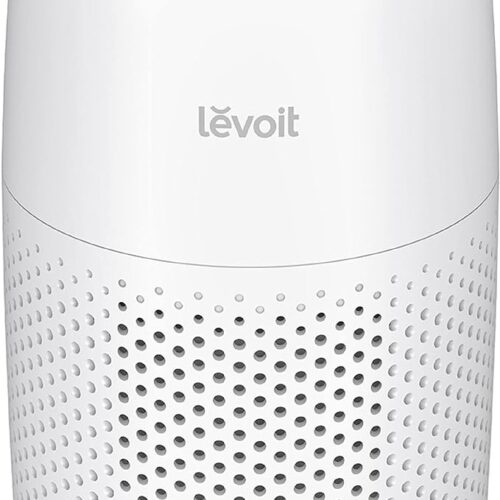 1 LEVOIT Air Purifiers for Bedroom Home, 3-in-1 Filter Cleaner with Fragrance Sponge for Better Sleep, Filters Smoke, Allergies, Pet Dander, Odor, Dust, Office, Desktop, Portable, Core Mini, White