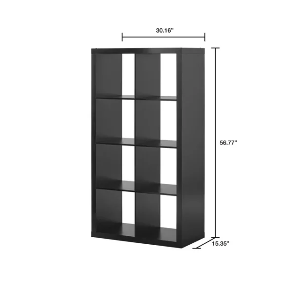 Better Homes & Gardens 8-Cube Storage Organizer, Solid Black 3