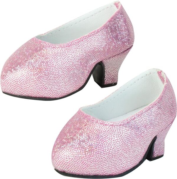 Sophia's Platform Glitter Heel Pink 3