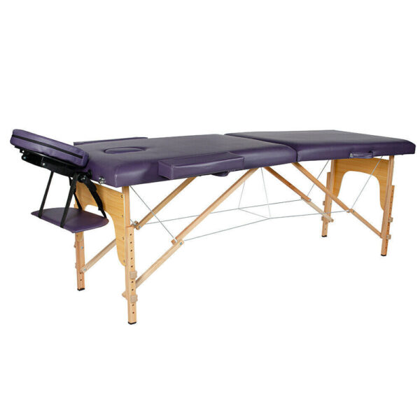 84" Portable Massage Table 2 Folding Massage Bed Spa Bed Height Adjustable Table