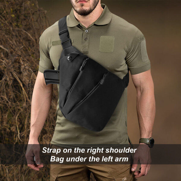 Tactical Sling Bag Chest Shoulder Fanny Pack Cross Body Molle Pouch Men Backpack