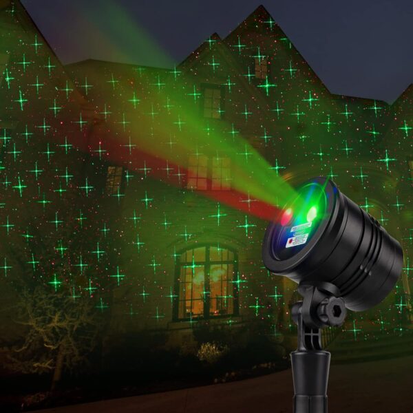 71BjlAVwbCL._AC_SL1500_ Christmas Projector Lights, Led Waterproof Projector Lights Landscape Spotlight Red and Green Star Show with Remote Decorative for Bedroom Outdoor Garden Patio Wall Holiday Party