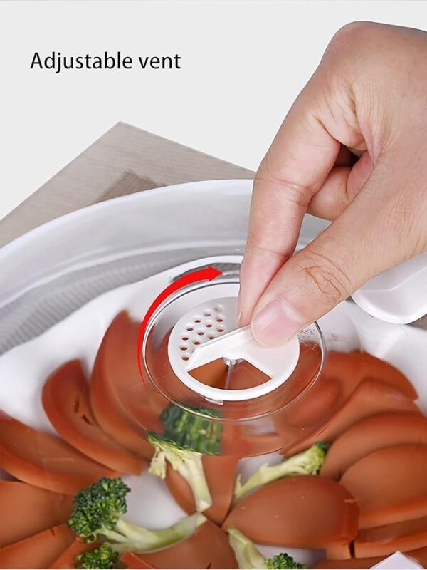 Microwave Splatter Cover for Food,Clear Microwave Splash Guard Cooker lid with Handle,Dish bowl Plate Serving Cover Home Kitchen 3