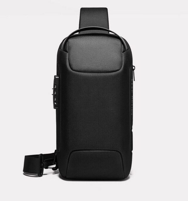 Men's Sling Backpack Waterproof Anti-theft Shoulder Crossbody Chest Bag USB Port 1