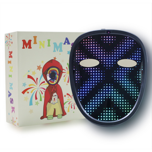 Face Light up Led mask w/ Bluetooth Programmable for Masquerade Party cosplay