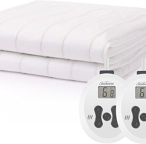 a1 Sunbeam Restful Electric Heated Mattress Pad Queen Size