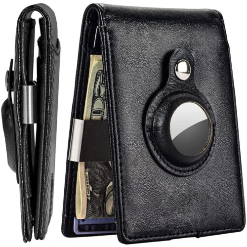 a1 AirTag Wallet for Men with Money Clip