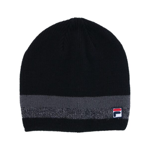 aq-ffkh13685-blkb.main New Fila Adult Striped Knit Winter Beanie and Scarf Set
