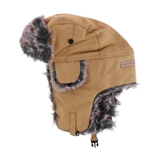 Clear Creek Women's Twill Synthetic Fur Lined Aviator Winter Hat