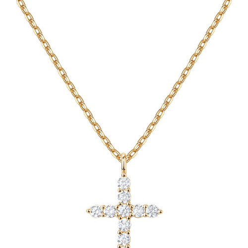 s-l1600 14K Gold Plated Cross Necklace for Women | Cross Pendant | Gold Necklaces for Wo