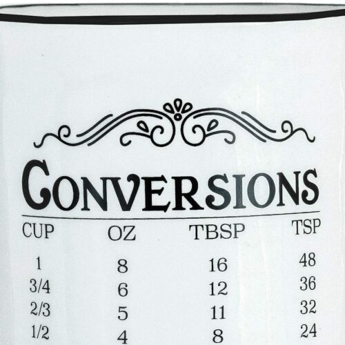 Amici Home Measurement Conversions Ceramic Utensil Crock Holder - White