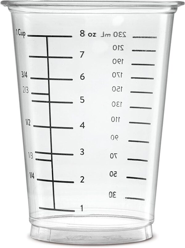 Multipurpose Disposable Plastic Measuring Cups 2