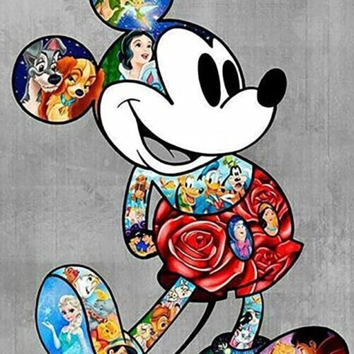 s-l1600 - 2023-11-25T110629.936 Disney Characters Diamond Painting Kit by Numbers 30x40cm 12"x16"