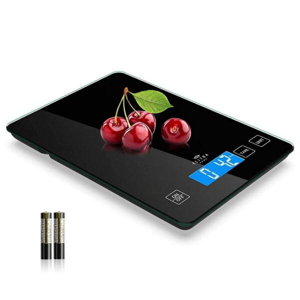 Waterproof Flat Digital Kitchen Scale for Cooking & Baking
