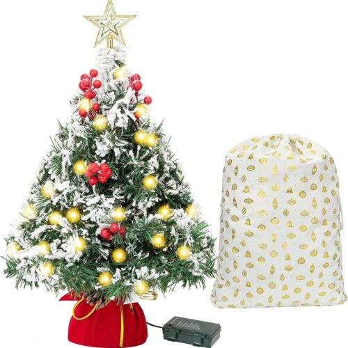s-l1600 - 2023-11-29T093305.921 Joyin 24" Prelit Tabletop Christmas Tree with LED Lights, Artificial Mini Tree