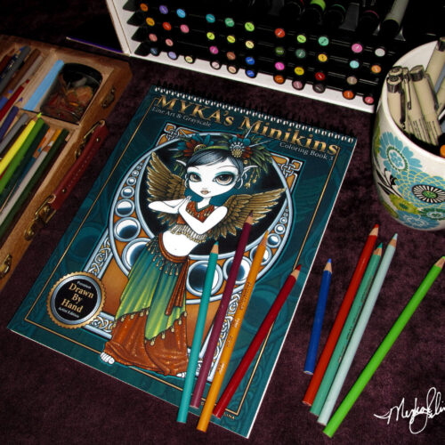 s-l1600 - 2023-11-29T094317.441 Fairy Child Art Bound Coloring Book Minikins 3 Myka Jelina Fantasy Child