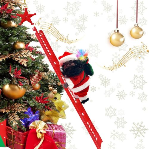s-l1600 - 2023-11-29T114815.689 Climbing Santa Claus Music Electric Doll Christmas Ornament Decor Creative Toys
