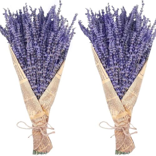 Dried Lavender Flowers 280-300 Stems 16“ Home Wedding Decoration 2 Pcs
