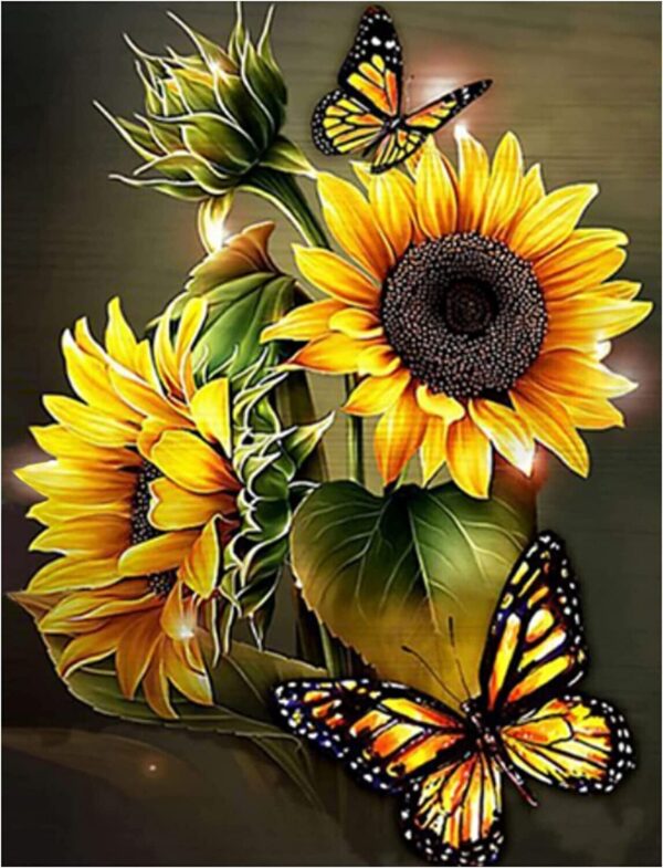 Sunflowers Diamond Painting Kits For Adults Beginners Round Full Drill 5D DIY 1